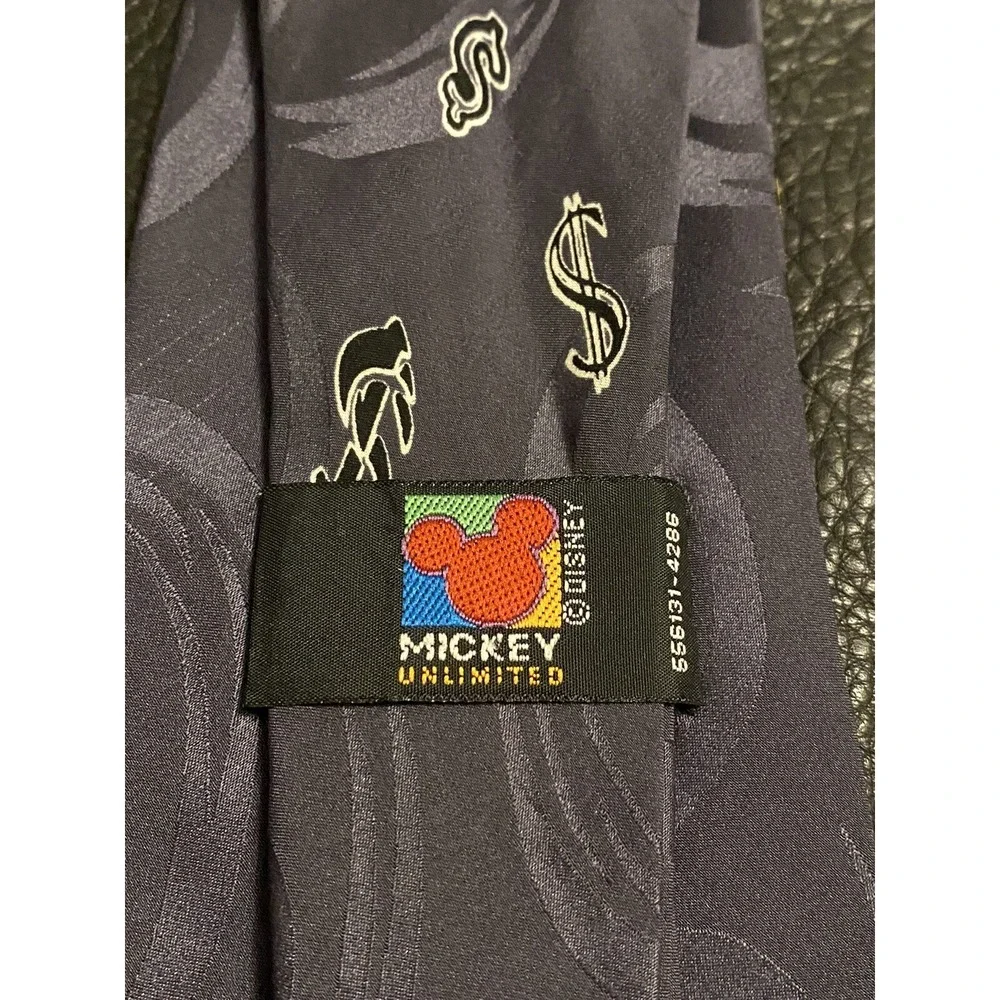 VTG DISNEY Mickey Mouse Mens NeckTie Corporate Profits Stock Market Accountant